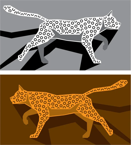 Vecteur chat stylisé — Image vectorielle