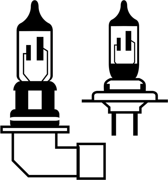 Vecteur de phare d'ampoule de voiture Illustration De Stock