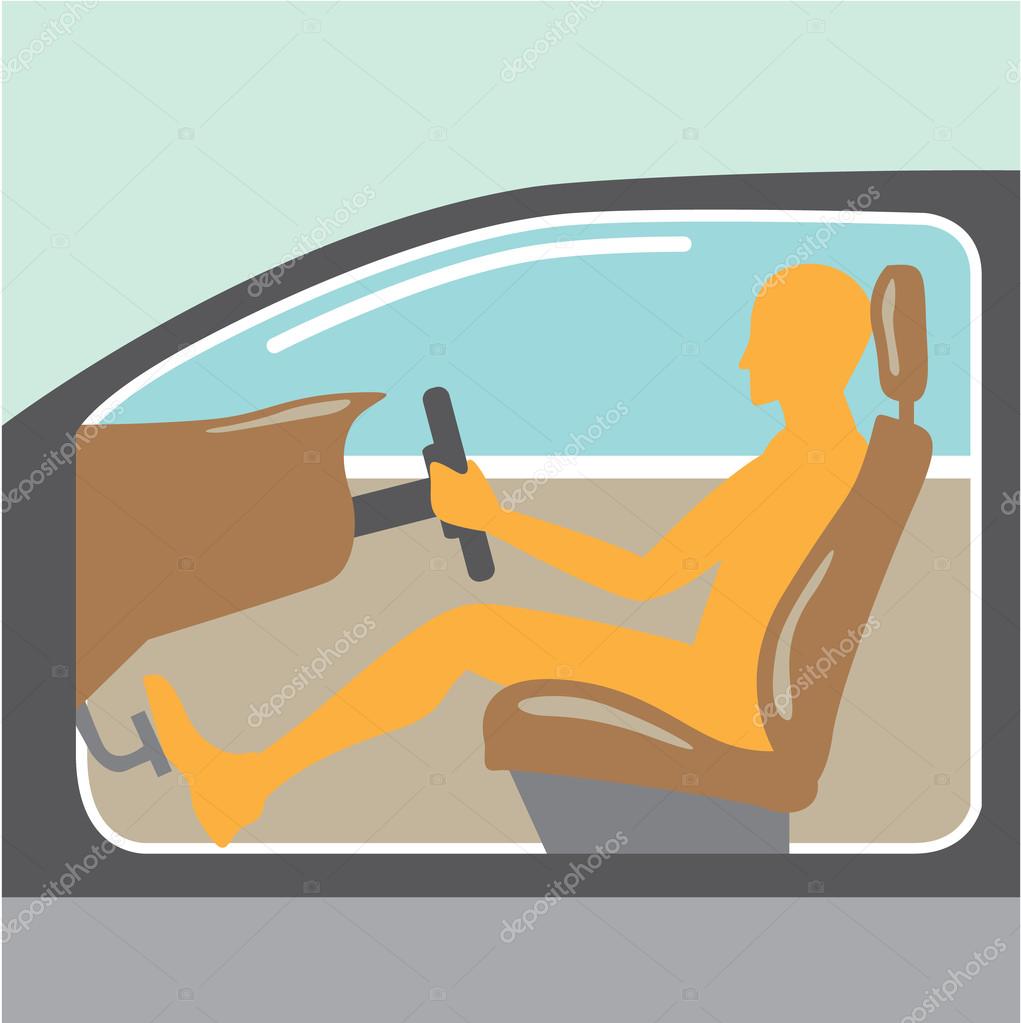 Car side view Person no airbag Stock Vector Image by ©anton_novik #100616624 Car side view Person no airbag Stock Vector Image by ©anton_novik #100616624