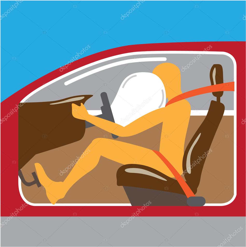 Airbag Seat belt works Stock Vector Image by ©anton_novik 100617030