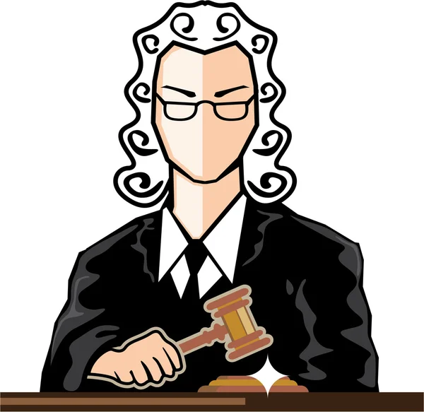 Sędzia wektor persona — Wektor stockowy