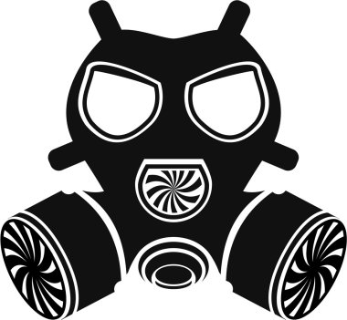 Gas mask vector clipart