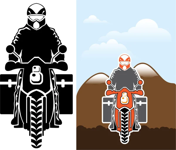 Moto vector de viaje — Archivo Imágenes Vectoriales