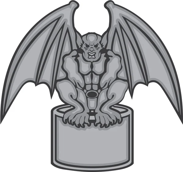 Gargoyle vector — Stock Vector