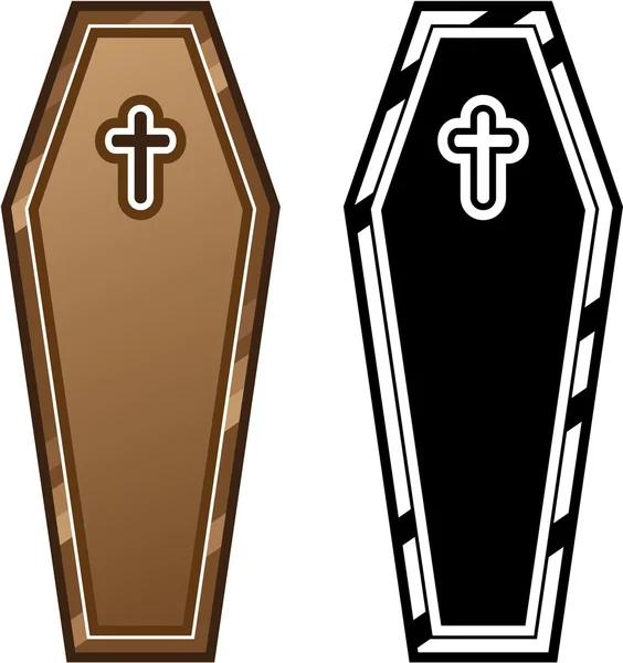 Coffins vector — Stock Vector