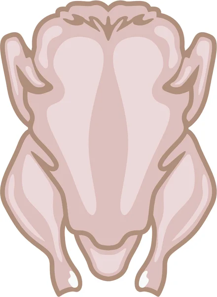 Vecteur de poulet cru — Image vectorielle