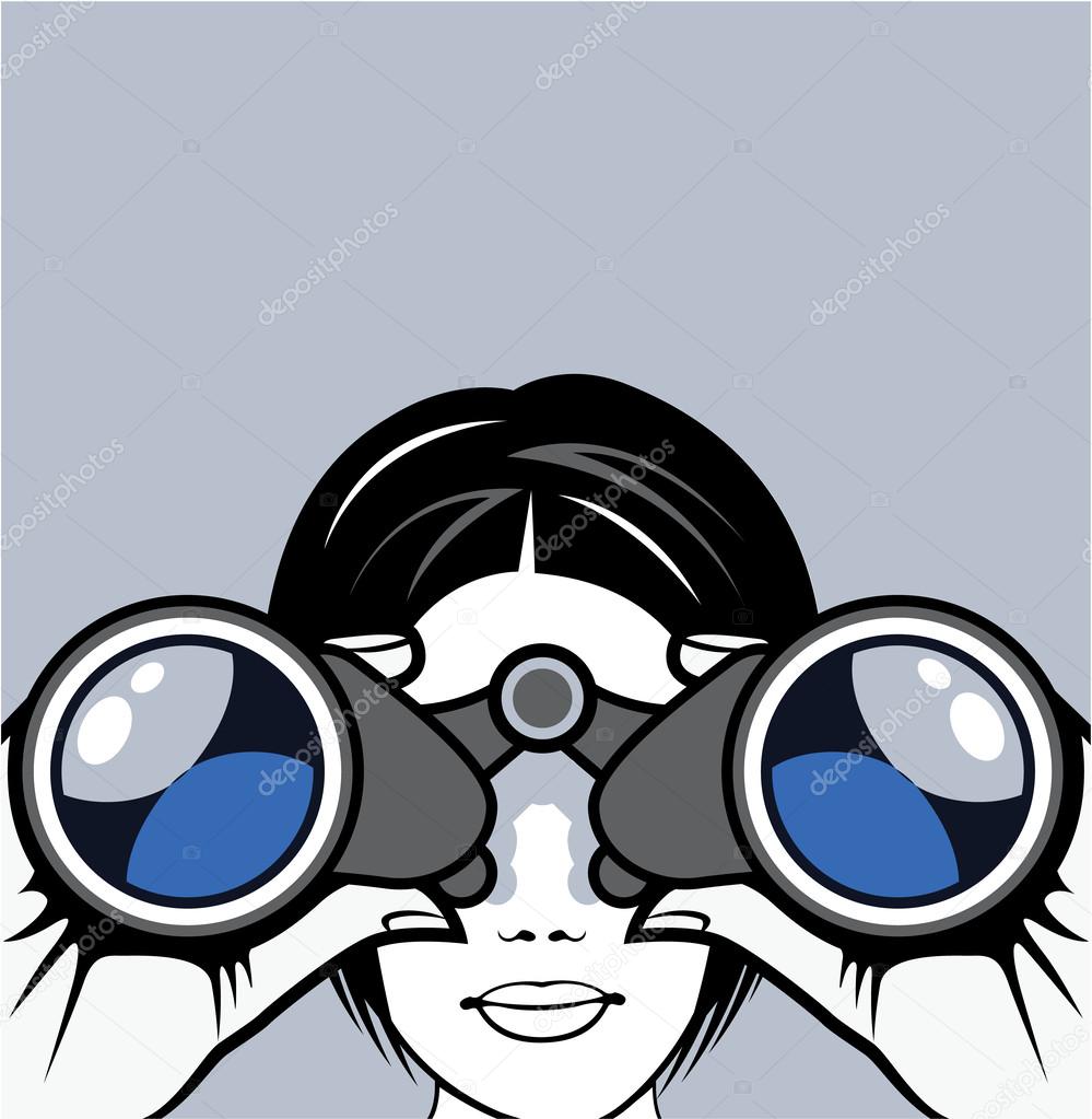 Binoculars Vector
