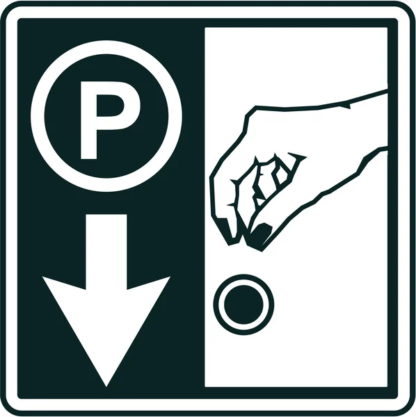 Payez au signe de parc — Image vectorielle