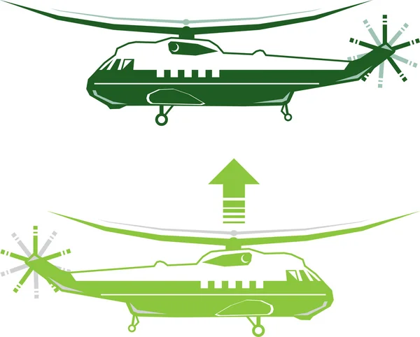Стилізований вертоліт — стоковий вектор