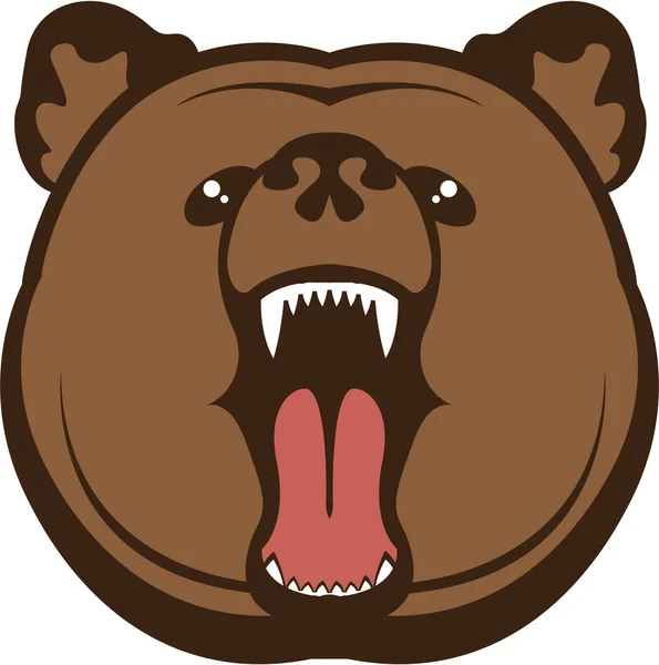 Urso rugido — Vetor de Stock