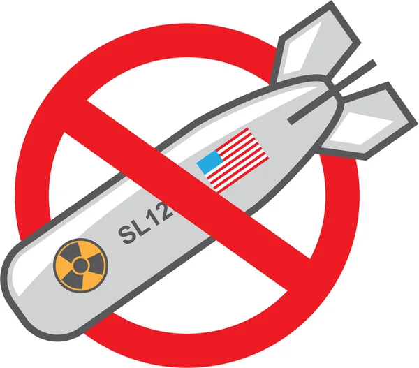 Žádná jaderná válka — Stockový vektor