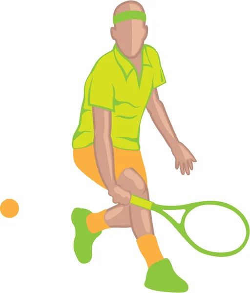 Tennis Player vector — Stock Vector