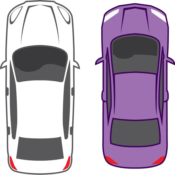 Cars Top View Royalty Free Stock Vectors