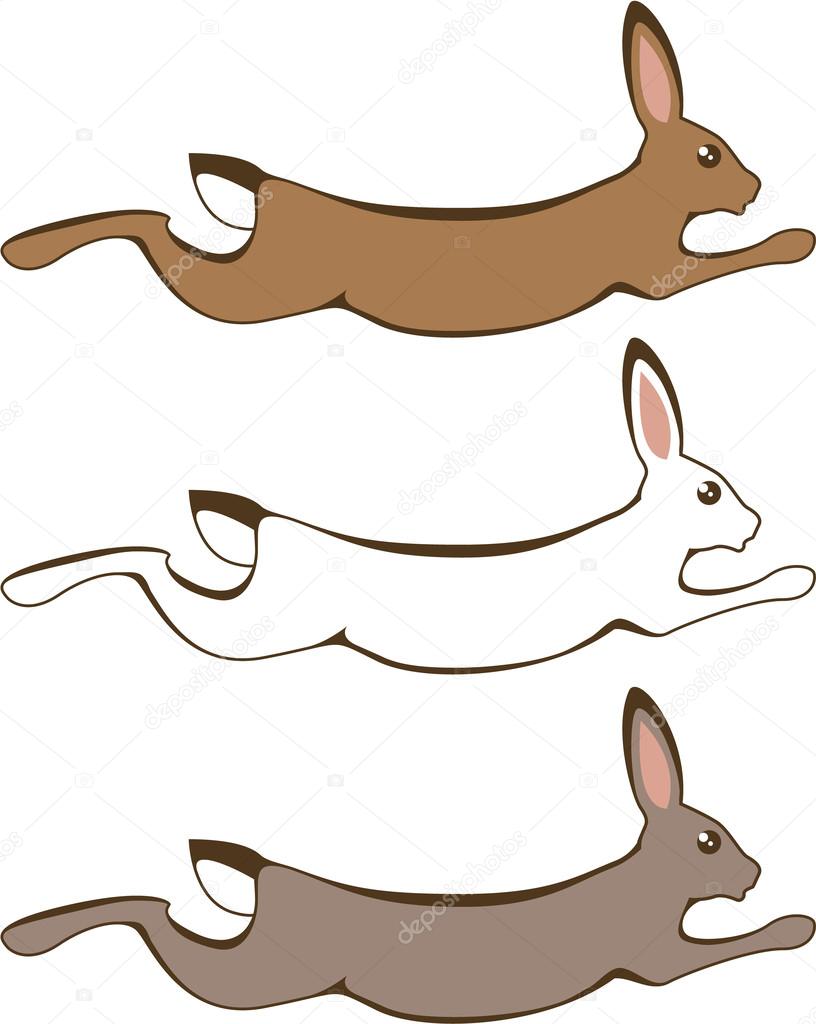 Running Rabbit Stock Vector Image by ©anton_novik #62019621 Running Rabbit Stock Vector Image by ©anton_novik #62019621