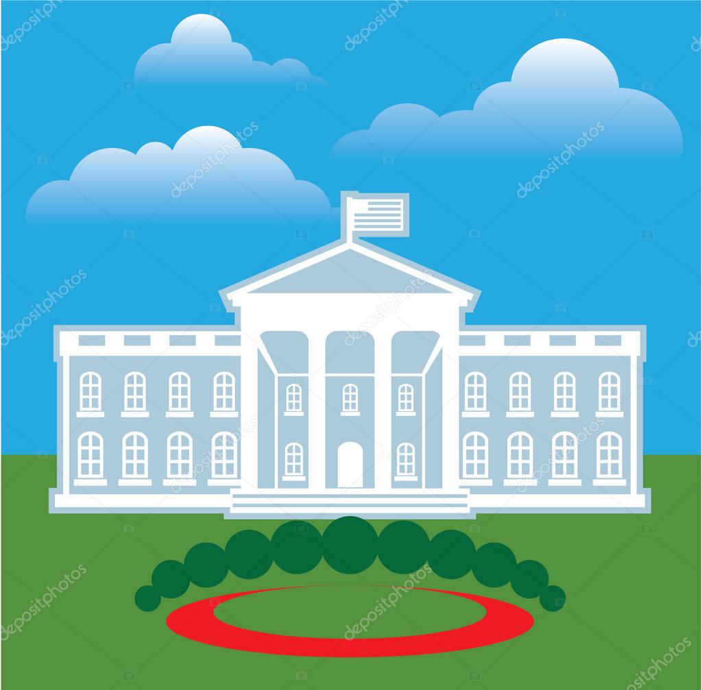 White House blue sky