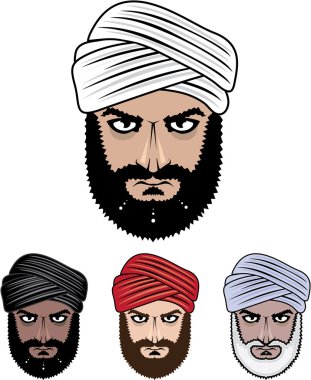 Arap Müslüman vektör