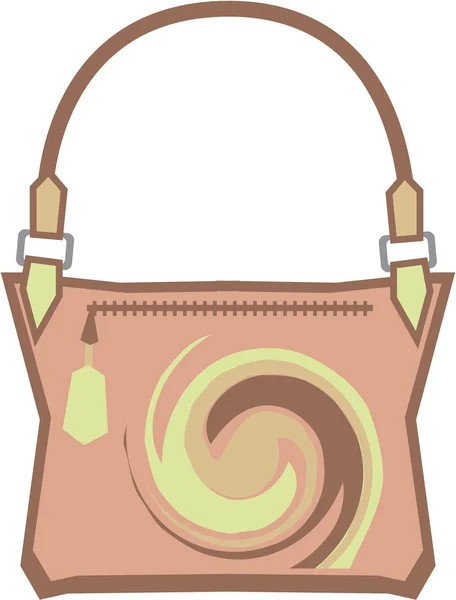 Swirl Purse vector — Stock Vector