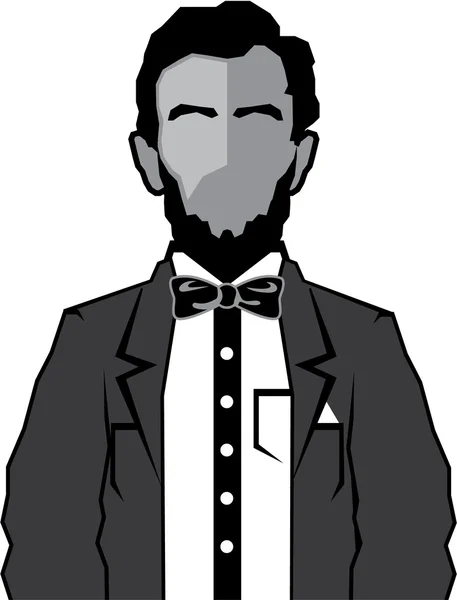 Lincoln vector de dibujos animados — Vector de stock