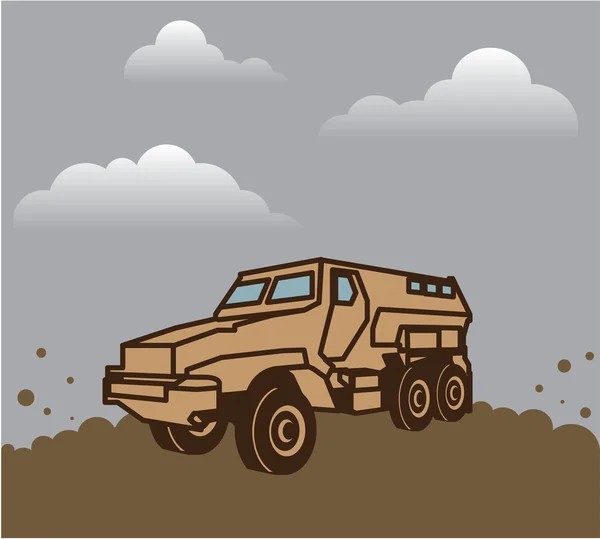 Vehículo militar — Vector de stock