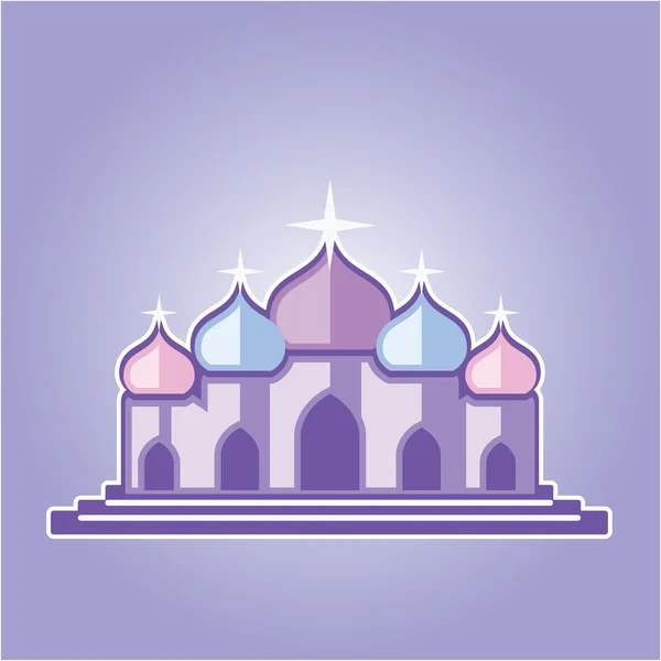 Purple Temple — Stock Vector