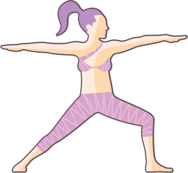 Yoga pose vector — Stock Vector