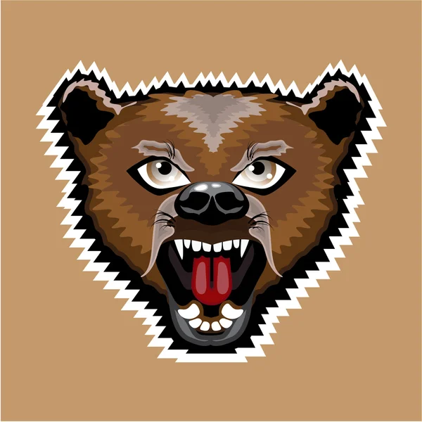 Boos bear cartoon — Stockvector