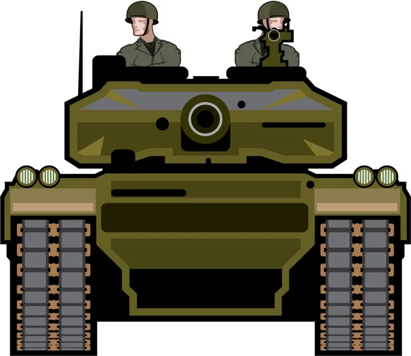 Танковый фронт — стоковый вектор