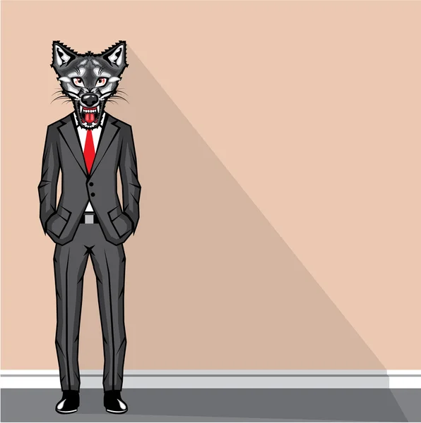 Hombre lobo vector — Vector de stock