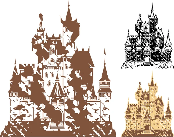 Vector de Castillo Grunge — Archivo Imágenes Vectoriales