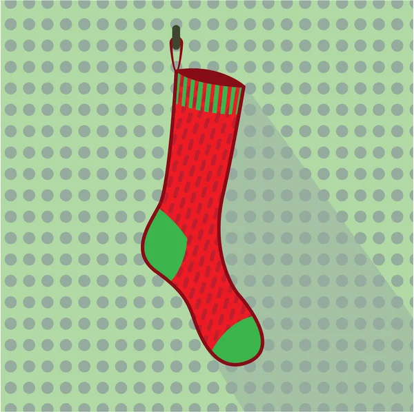 クリスマス靴下のベクトル — ストックベクタ