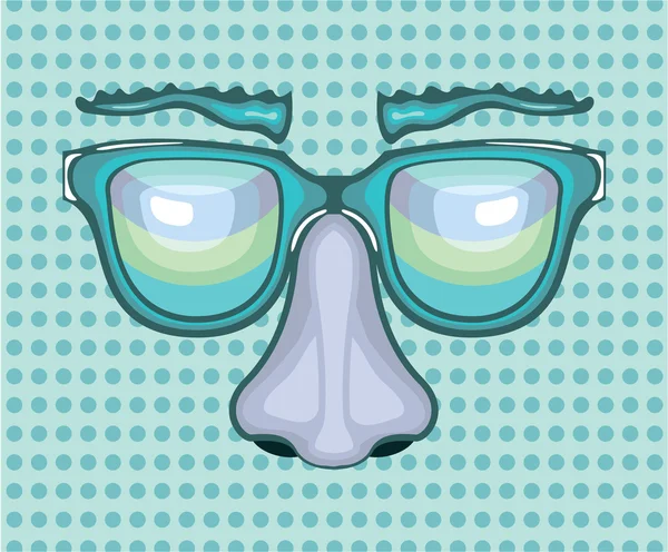 Nez et lunettes — Image vectorielle