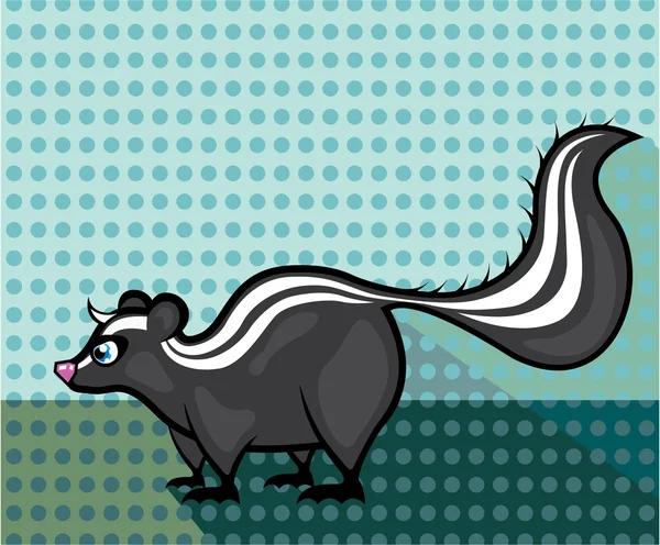 Skunk vector de dibujos animados — Archivo Imágenes Vectoriales