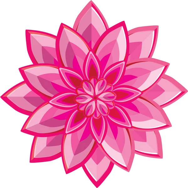 ピンクの花のベクトル — ストックベクタ