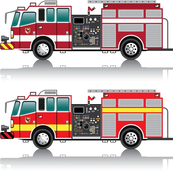 Vector de camión de bomberos — Vector de stock