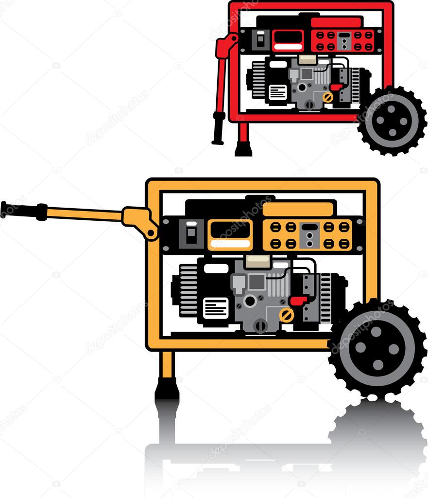 Portable Generator vector