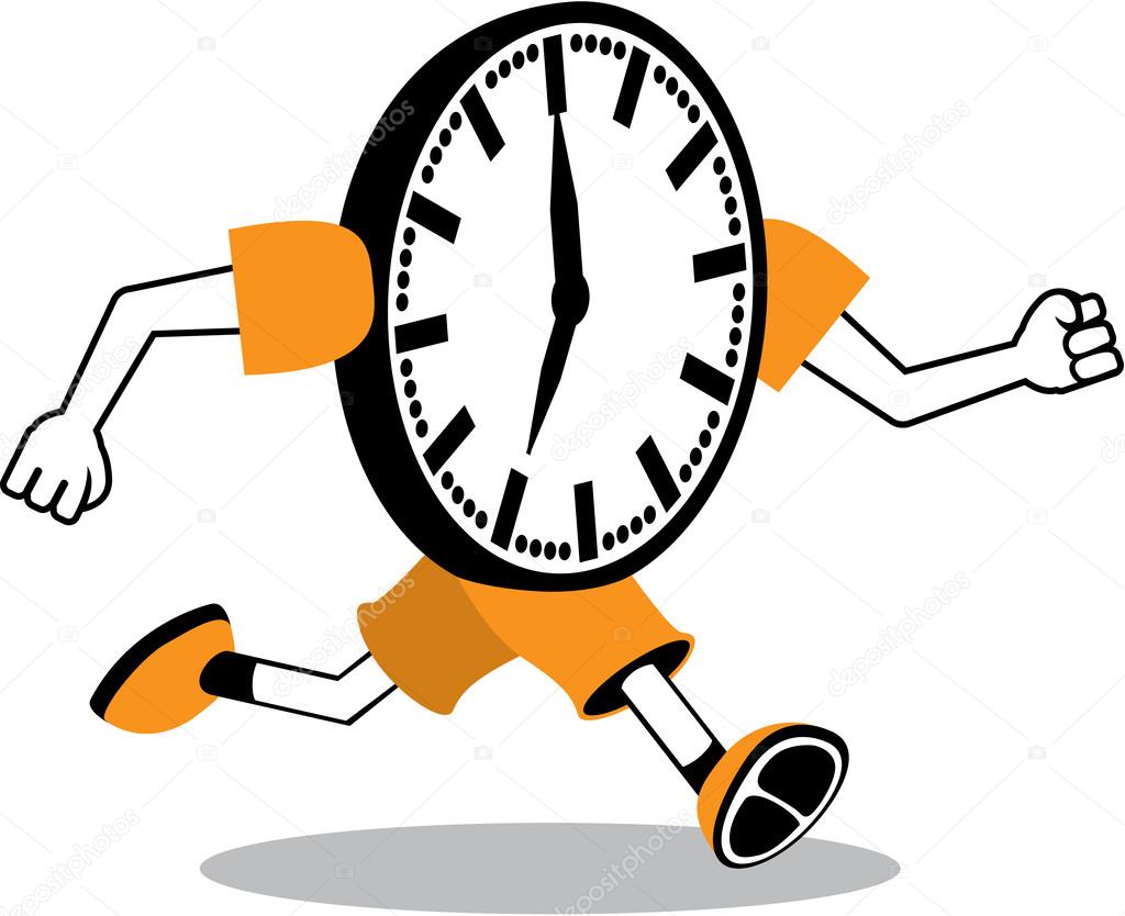 Running Clock — Stock Vector © anton_novik 62024289
