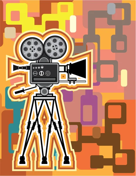 Abstrakt baggrund Film Projektor Film kamera vektor – Stock-vektor