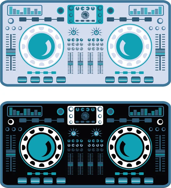 DJ Turntables Vector — Stock Vector