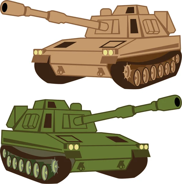 Massiver Tank — Stockvektor