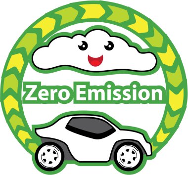 Zero Emission vector clipart