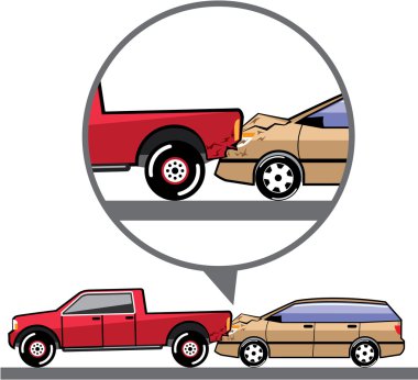 Accident Truck and Wagon Suv Wreck clipart