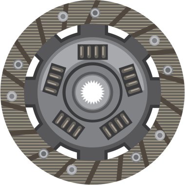 Clutch disc vector clipart