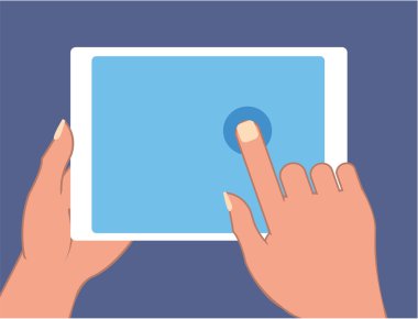 Dokunmatik ped vektör