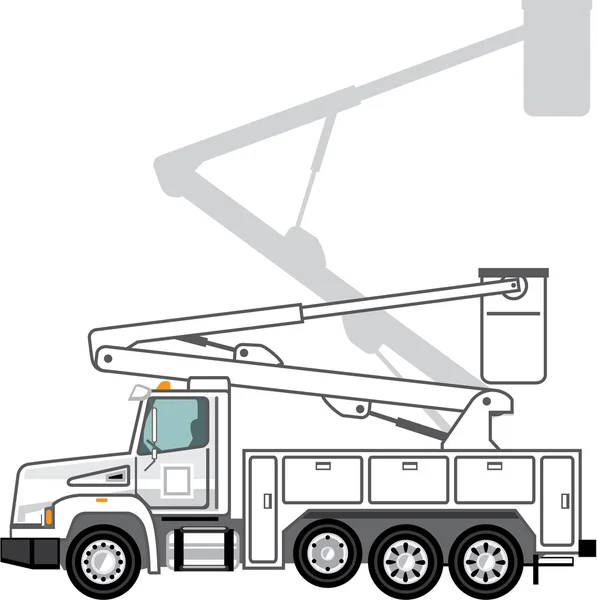 Servicetruck vector — Stockvector