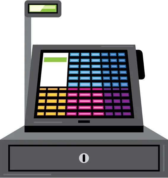 Cash Register Touch screen vector — Stock Vector