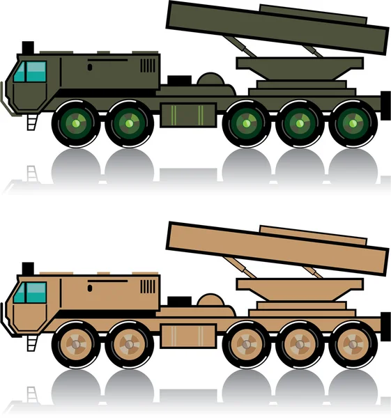 Ракетниці вантажівка — стоковий вектор