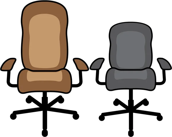 Chaises de bureau vecteur — Image vectorielle