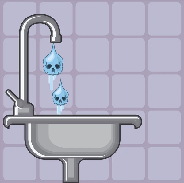 Fluorwassergift — Stockvektor