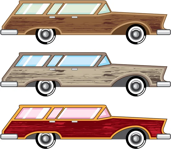Wood trim station wagon vector — Stock Illustration Wood trim station wagon vector Royalty Free Stock Illustrations