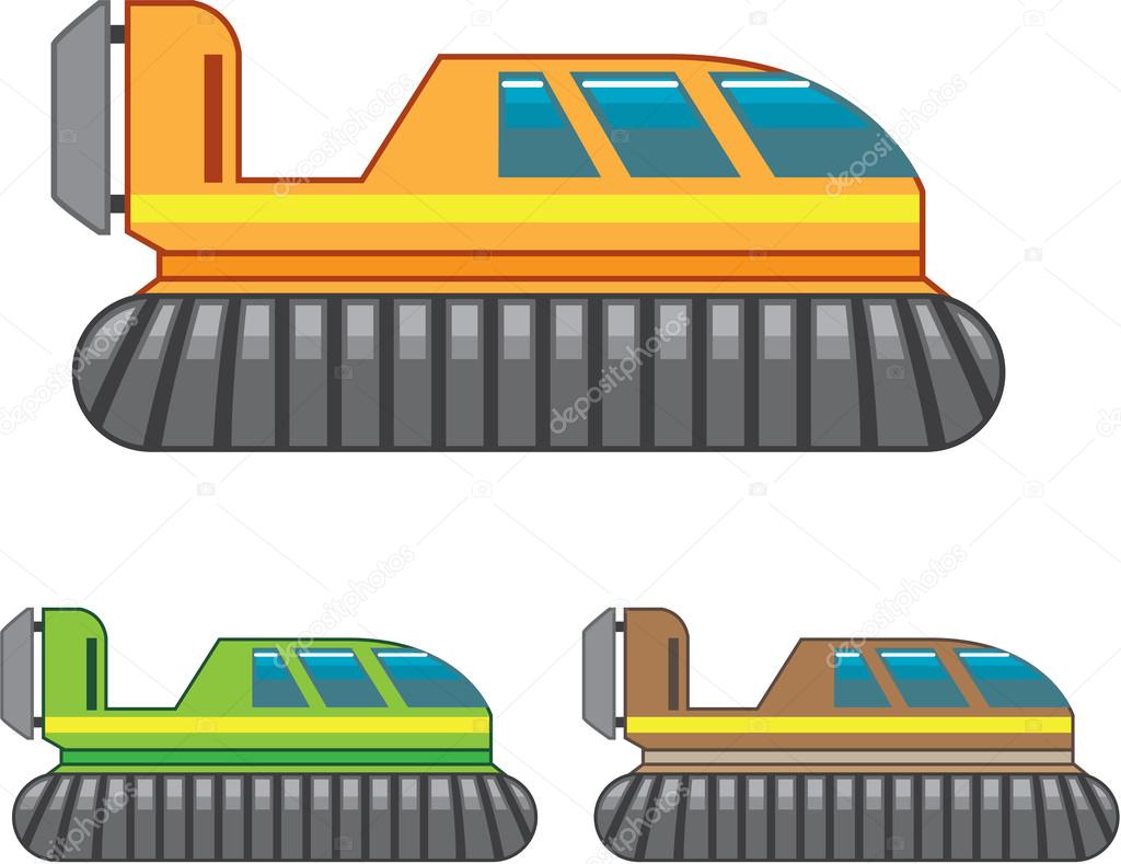 Hovercraft vector illustration